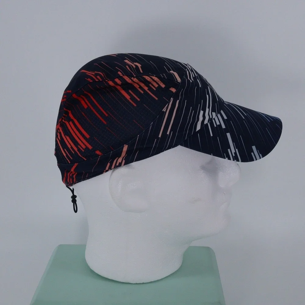 Buff Pack Run Cap R-Graphite Blue Orange Adjustable Running Hat Lightweight - Picture 4 of 5